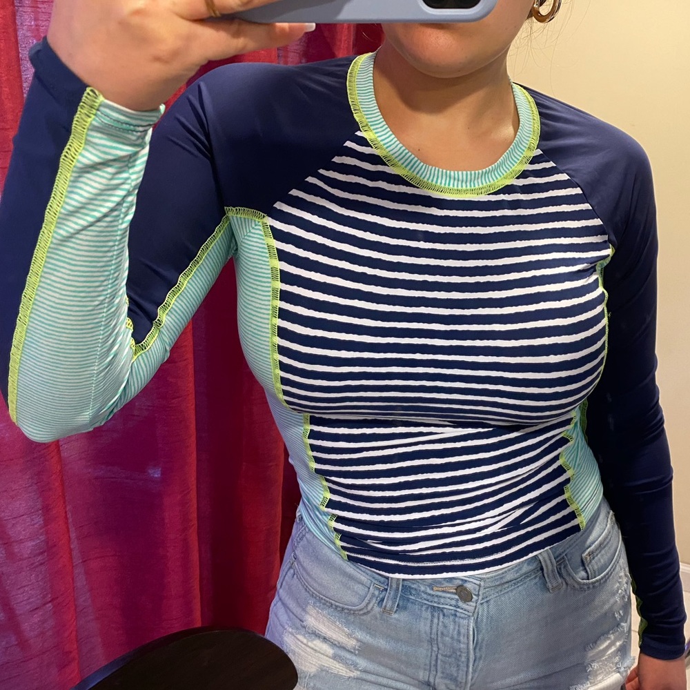 Long sleeve nylon top